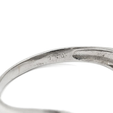 ノンブランド NON BRAND ダイヤモンド 0.50ct デザインリング プラチナシルバー Pt900 ダイヤモンド リング 指輪 プラチナ900 V字 Vライン ラウンドブリリアント 10.5号