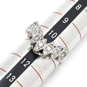 ノンブランド NON BRAND ダイヤモンド 0.50ct デザインリング プラチナシルバー Pt900 ダイヤモンド リング 指輪 プラチナ900 V字 Vライン ラウンドブリリアント 10.5号