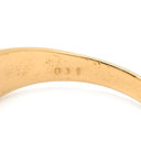 ノンブランド NON BRAND ダイヤモンド 0.11ct デザインリング イエローゴールド K18YG ダイヤモンド リング 指輪 18K 750 YG 1粒 1石 15号