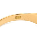 ノンブランド NON BRAND ダイヤモンド 0.11ct デザインリング イエローゴールド K18YG ダイヤモンド リング 指輪 18K 750 YG 1粒 1石 15号