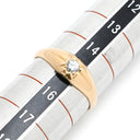 ノンブランド NON BRAND ダイヤモンド 0.11ct デザインリング イエローゴールド K18YG ダイヤモンド リング 指輪 18K 750 YG 1粒 1石 15号
