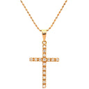 フォリフォリ Folli Follie ダイヤモンド 0.11ct クロスペンダント ピンクゴールド K18PG ダイヤモンド ネックレス 十字架 CROSS 18K 750 PG