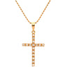 フォリフォリ Folli Follie ダイヤモンド 0.11ct クロスペンダント ピンクゴールド K18PG ダイヤモンド ネックレス 十字架 CROSS 18K 750 PG