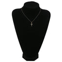 フォリフォリ Folli Follie ダイヤモンド 0.11ct クロスペンダント ピンクゴールド K18PG ダイヤモンド ネックレス 十字架 CROSS 18K 750 PG