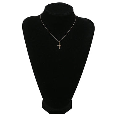 フォリフォリ Folli Follie ダイヤモンド 0.11ct クロスペンダント ピンクゴールド K18PG ダイヤモンド ネックレス 十字架 CROSS 18K 750 PG