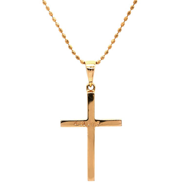 フォリフォリ Folli Follie ダイヤモンド 0.11ct クロスペンダント ピンクゴールド K18PG ダイヤモンド ネックレス 十字架 CROSS 18K 750 PG