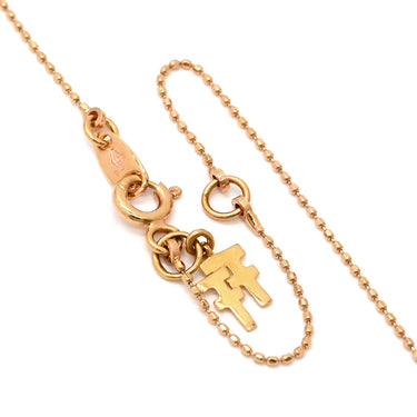 フォリフォリ Folli Follie ダイヤモンド 0.11ct クロスペンダント ピンクゴールド K18PG ダイヤモンド ネックレス 十字架 CROSS 18K 750 PG