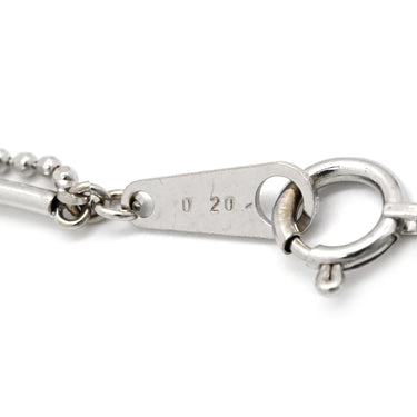 ノンブランド NON BRAND ダイヤモンド 0.20ct ホワイトゴールド K18WG ダイヤモンド ブレスレット Au750 18K 18金 WG 2連レイヤード ボールチェーン