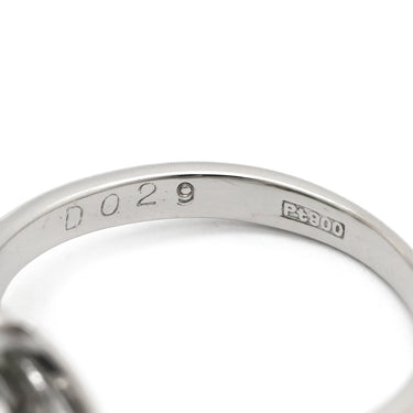 ノンブランド NON BRAND 翡翠 ダイヤモンド グリーン×プラチナシルバー Pt900 ヒスイ ダイヤモンド リング 指輪 緑 Pt900 プラチナ 大粒 ひすい ヒスイ ジェダイト オーバル カボション 12号