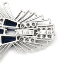 ノンブランド NON BRAND ブルーサファイア 1.61ct ダイヤモンド ブルー×プラチナシルバー Pt900 サファイア ダイヤモンド ペンダントトップ 青 バケットミックスカット プラチナ