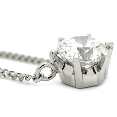 ノンブランド NON BRAND ダイヤモンド 0.550ct ペンダント プラチナシルバー Pt850 ダイヤモンド ネックレス 1粒 1石 ラウンドブリリアントカット ホールマーク