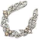 ノンブランド NON BRAND ダイヤ 0.13ct ネックレストップ ホワイトゴールド K18WG ダイヤモンド ペンダントトップ Au750 18K WG リーフモチーフ オープンワーク
