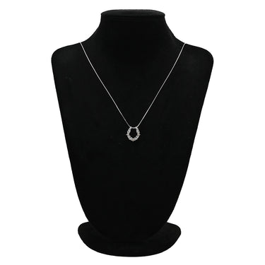ノンブランド NON BRAND ダイヤ 0.13ct ネックレストップ ホワイトゴールド K18WG ダイヤモンド ペンダントトップ Au750 18K WG リーフモチーフ オープンワーク