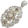 ノンブランド NON BRAND ダイヤ 2.0ct ネックレストップ ホワイトゴールド K18WG ダイヤモンド ペンダントトップ Au750 18K WG クラスターデザイン パヴェ オープンワーク