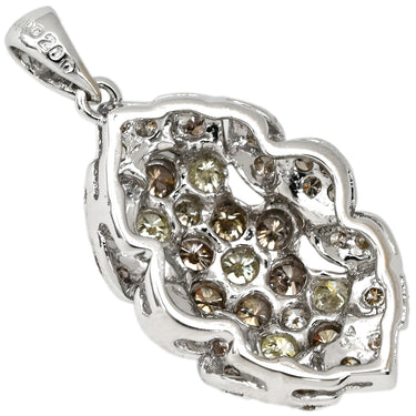 ノンブランド NON BRAND ダイヤ 2.0ct ネックレストップ ホワイトゴールド K18WG ダイヤモンド ペンダントトップ Au750 18K WG クラスターデザイン パヴェ オープンワーク