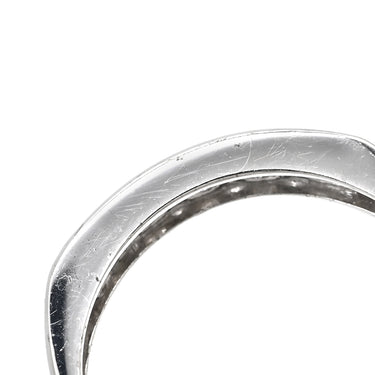 ノンブランド NON BRAND パヴェダイヤ 0.35ct 一文字リング プラチナシルバー Pt900 ダイヤモンド リング 指輪 プラチナ900 5石 5粒 1列 ラウンドブリリアント 11.5号