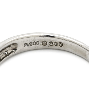 ノンブランド NON BRAND ダイヤモンド プラチナシルバー Pt900 ダイヤモンド リング 指輪 プラチナ Pt900 サイドストーン パヴェ スプリットシャンク 12号