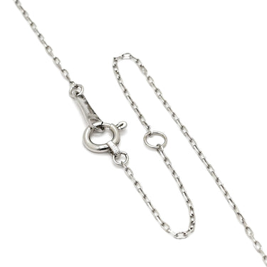 ノンブランド NON BRAND ブルーサファイア 0.24ct ダイヤ ブルー×ホワイトゴールド K18WG サファイア ダイヤモンド ネックレス 1石 1粒 青 1粒 750 WG オーバルミックスカット スクエア