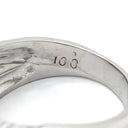ノンブランド NON BRAND ダイヤモンド 1.0ct プラチナシルバー Pt850 ダイヤモンド リング 指輪 プラチナ Pt850 クロス ウェーブデザイン クロスアーム 12.5号