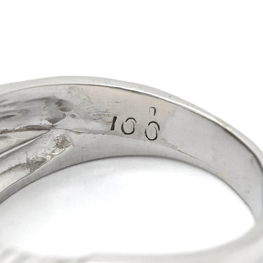 ノンブランド NON BRAND ダイヤモンド 1.0ct プラチナシルバー Pt850 ダイヤモンド リング 指輪 プラチナ Pt850 クロス ウェーブデザイン クロスアーム 12.5号