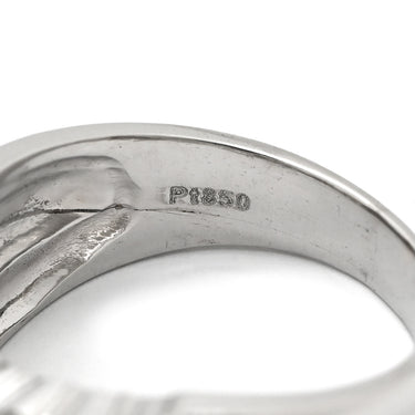 ノンブランド NON BRAND ダイヤモンド 1.0ct プラチナシルバー Pt850 ダイヤモンド リング 指輪 プラチナ Pt850 クロス ウェーブデザイン クロスアーム 12.5号