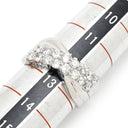 ノンブランド NON BRAND ダイヤモンド 1.0ct プラチナシルバー Pt850 ダイヤモンド リング 指輪 プラチナ Pt850 クロス ウェーブデザイン クロスアーム 12.5号