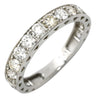 ノンブランド NON BRAND ダイヤ 1.00ct エタニティ 一文字リング プラチナシルバー Pt950 ダイヤモンド リング 指輪 プラチナ950 ラウンドブリリアント 8.5号