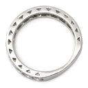ノンブランド NON BRAND ダイヤ 1.00ct エタニティ 一文字リング プラチナシルバー Pt950 ダイヤモンド リング 指輪 プラチナ950 ラウンドブリリアント 8.5号