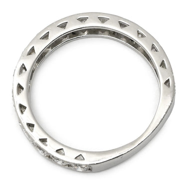 ノンブランド NON BRAND ダイヤ 1.00ct エタニティ 一文字リング プラチナシルバー Pt950 ダイヤモンド リング 指輪 プラチナ950 ラウンドブリリアント 8.5号