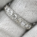 ノンブランド NON BRAND ダイヤ 1.00ct エタニティ 一文字リング プラチナシルバー Pt950 ダイヤモンド リング 指輪 プラチナ950 ラウンドブリリアント 8.5号