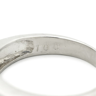 ノンブランド NON BRAND ダイヤ 1.00ct 一文字リング プラチナシルバー Pt900 ダイヤモンド リング 指輪 プラチナ900 7石 7粒 1列 バゲットカット 11.5号