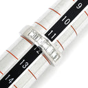 ノンブランド NON BRAND ダイヤ 1.00ct 一文字リング プラチナシルバー Pt900 ダイヤモンド リング 指輪 プラチナ900 7石 7粒 1列 バゲットカット 11.5号