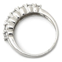 ノンブランド NON BRAND ダイヤ 1.00ct 一文字リング プラチナシルバー Pt900 ダイヤモンド リング 指輪 プラチナ900 7石 7粒 1列 ラウンドブリリアントカット 12.5号