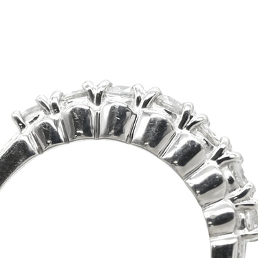 ノンブランド NON BRAND ダイヤ 1.00ct 一文字リング プラチナシルバー Pt900 ダイヤモンド リング 指輪 プラチナ900 7石 7粒 1列 ラウンドブリリアントカット 12.5号