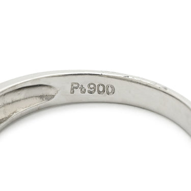 ノンブランド NON BRAND ダイヤ 1.00ct 一文字リング プラチナシルバー Pt900 ダイヤモンド リング 指輪 プラチナ900 7石 7粒 1列 ラウンドブリリアントカット 12.5号