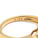 ノンブランド NON BRAND ダイヤモンド 1.50ct イエローゴールド K18YG ダイヤモンド リング 指輪 Au750 18K 18金 YG ラージフラワーモチーフ 花 11号