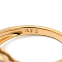 ノンブランド NON BRAND ダイヤモンド 1.50ct イエローゴールド K18YG ダイヤモンド リング 指輪 Au750 18K 18金 YG ラージフラワーモチーフ 花 11号