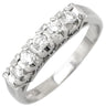 ノンブランド NON BRAND ダイヤモンド 5粒 0.24ct プラチナシルバー Pt900 ダイヤモンド リング 指輪 プラチナ Pt900 造幣局検定マーク 一文字リング 5P 5石 10号
