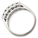 ノンブランド NON BRAND ダイヤモンド 5粒 0.24ct プラチナシルバー Pt900 ダイヤモンド リング 指輪 プラチナ Pt900 造幣局検定マーク 一文字リング 5P 5石 10号