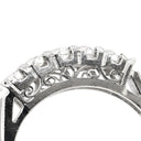 ノンブランド NON BRAND ダイヤモンド 5粒 0.24ct プラチナシルバー Pt900 ダイヤモンド リング 指輪 プラチナ Pt900 造幣局検定マーク 一文字リング 5P 5石 10号