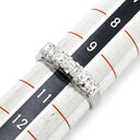 ノンブランド NON BRAND ダイヤモンド 5粒 0.24ct プラチナシルバー Pt900 ダイヤモンド リング 指輪 プラチナ Pt900 造幣局検定マーク 一文字リング 5P 5石 10号