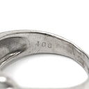 ノンブランド NON BRAND ダイヤモンド 1.00ct プラチナシルバー Pt900 ダイヤモンド リング 指輪 Pt プラチナ ウェーブ 波型 パヴェ ラウンドブリリアント バゲット 11号