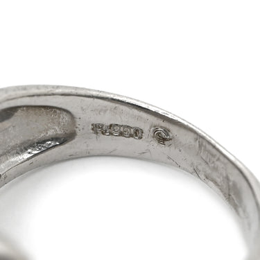 ノンブランド NON BRAND ダイヤモンド 1.00ct プラチナシルバー Pt900 ダイヤモンド リング 指輪 Pt プラチナ ウェーブ 波型 パヴェ ラウンドブリリアント バゲット 11号