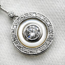 ノンブランド NON BRAND ダイヤ 0.31ct デザイン プラチナシルバー Pt900 ダイヤモンド ペンダントトップ ラウンド プラチナ900 ネックレストップ ドロップ スウィング