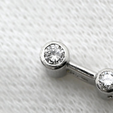 ノンブランド NON BRAND ダイヤ 0.31ct デザイン プラチナシルバー Pt900 ダイヤモンド ペンダントトップ ラウンド プラチナ900 ネックレストップ ドロップ スウィング