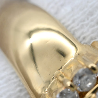 ノンブランド NON BRAND ハートモチーフ ダイヤモンド 1.78ct イエローゴールド K18YG ダイヤモンド リング 指輪 パヴェ 18K 750 YG 9.5号