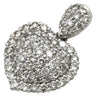 ノンブランド NON BRAND ダイヤ 1.0ct ハートモチーフ プラチナシルバー Pt900 ダイヤモンド ペンダントトップ パヴェ プラチナ900 PT ネックレストップ チャーム