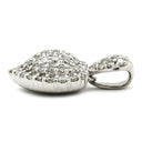 ノンブランド NON BRAND ダイヤ 1.0ct ハートモチーフ プラチナシルバー Pt900 ダイヤモンド ペンダントトップ パヴェ プラチナ900 PT ネックレストップ チャーム