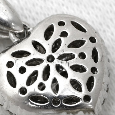 ノンブランド NON BRAND ダイヤ 1.0ct ハートモチーフ プラチナシルバー Pt900 ダイヤモンド ペンダントトップ パヴェ プラチナ900 PT ネックレストップ チャーム