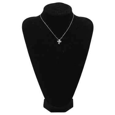 ノンブランド NON BRAND ダイヤ 0.37ct ホワイトゴールド K18WG ダイヤモンド ペンダントトップ Au750 18K WG ブラウンダイヤ バゲットカット クロスオーバーデザイン